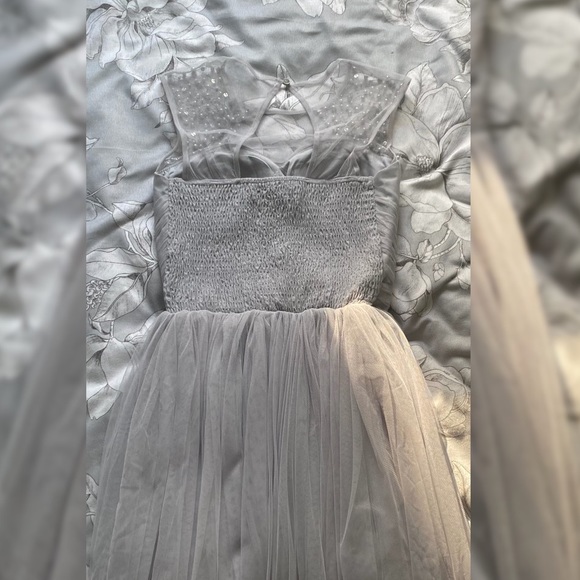 Grey Short Prom/Date Dress - Picture 2 of 4